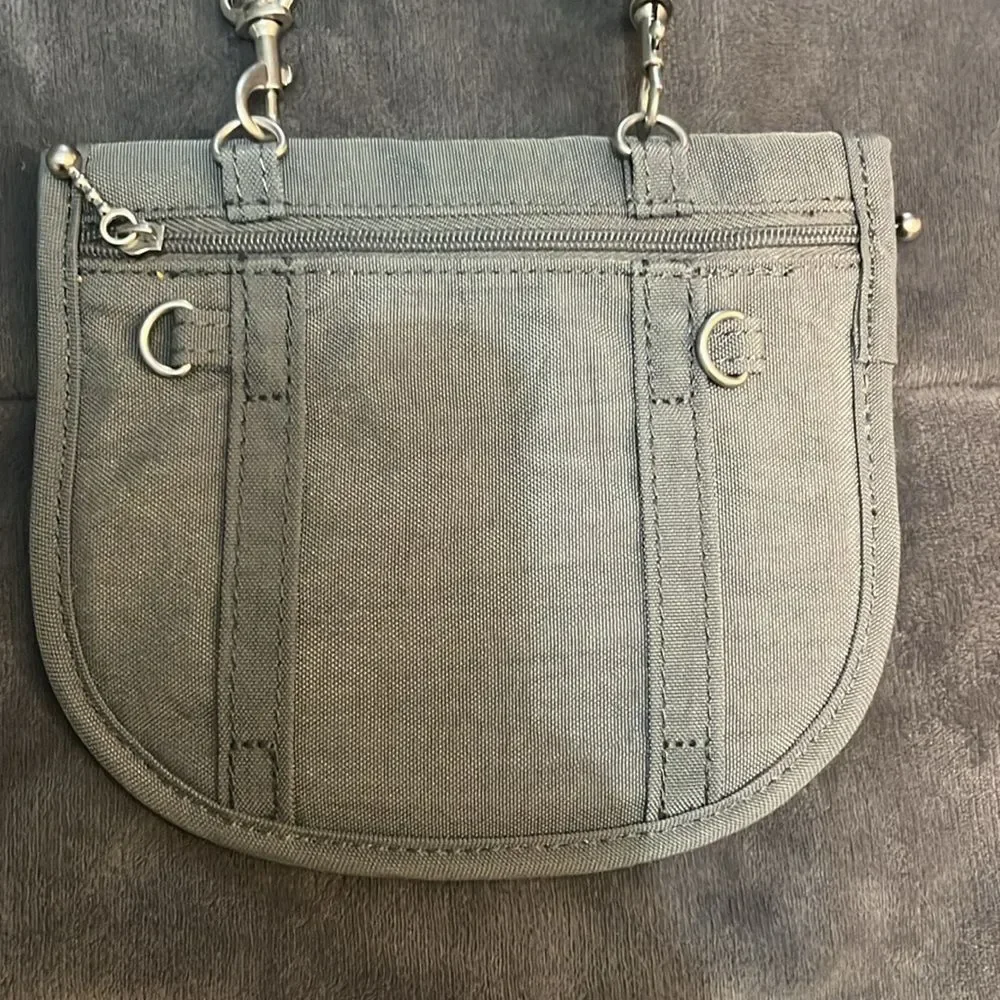 Baggallini Gray Belt Bag Adjustable Crossbody Multi Use Bag Wallet Women Unisex